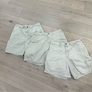 PATAGONIA Organic Cotton Men’s Khaki Chino 3 short bundle